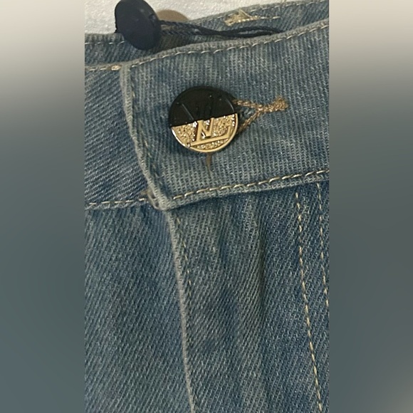 Louis Vuitton Blue A-Line Mini Skirt Casual (NWT) tag large but runs small - Picture 6 of 8